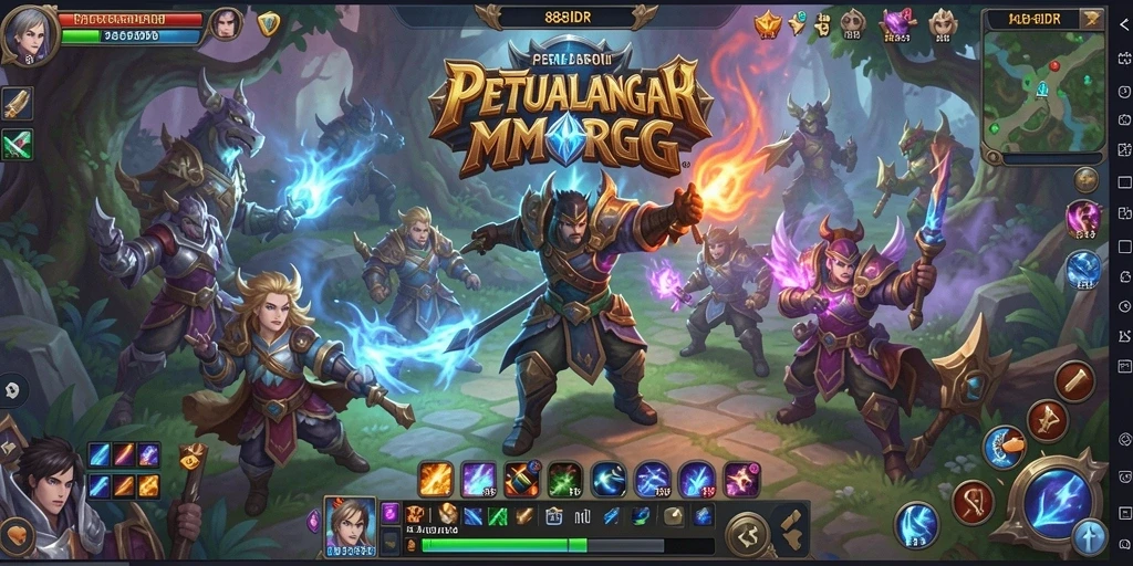 Tangkapan layar dari gameplay epik di <strong>888IDR</strong> menunjukkan aksi seru para pemain.