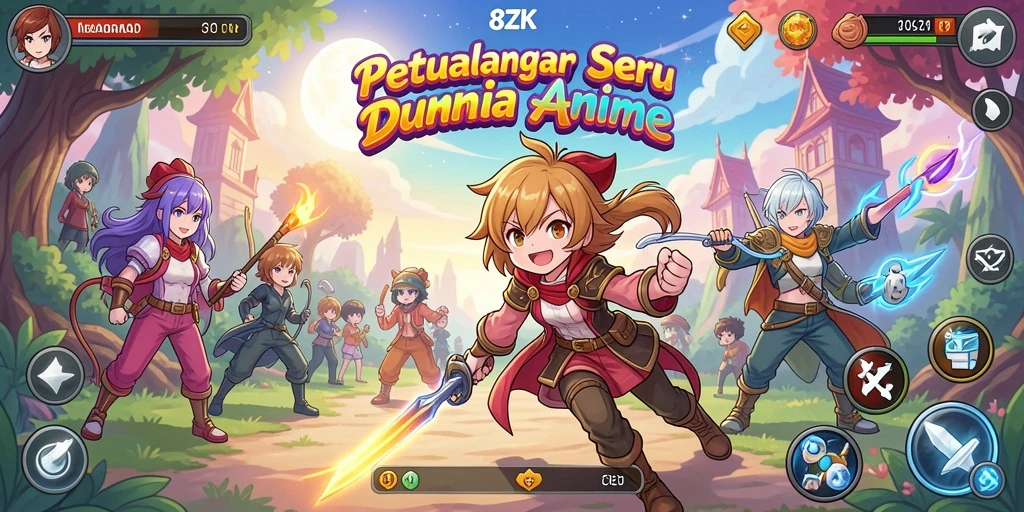 Tampilan gameplay 8ZK yang menarik dan seru.