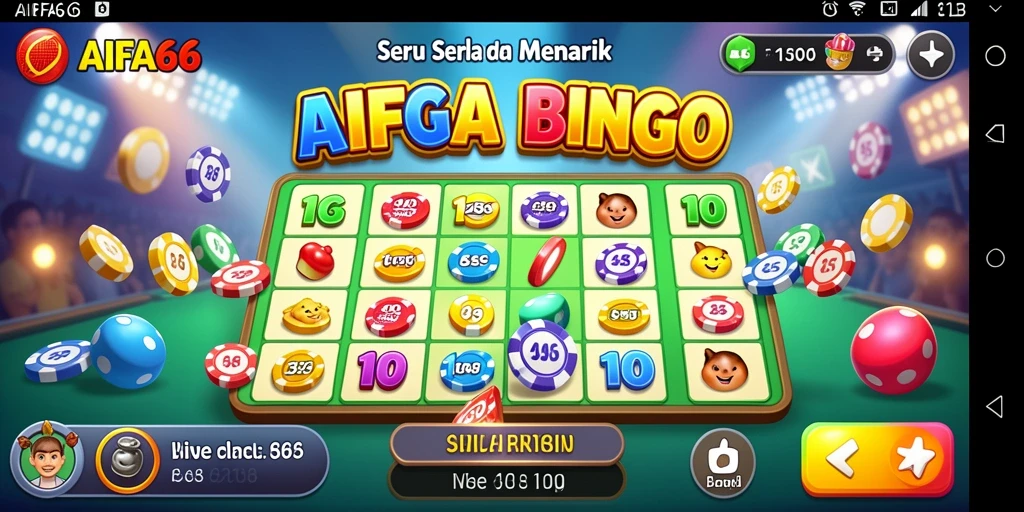Tampilan gameplay AIFA66 yang seru dan interaktif dalam permainan Bingo.