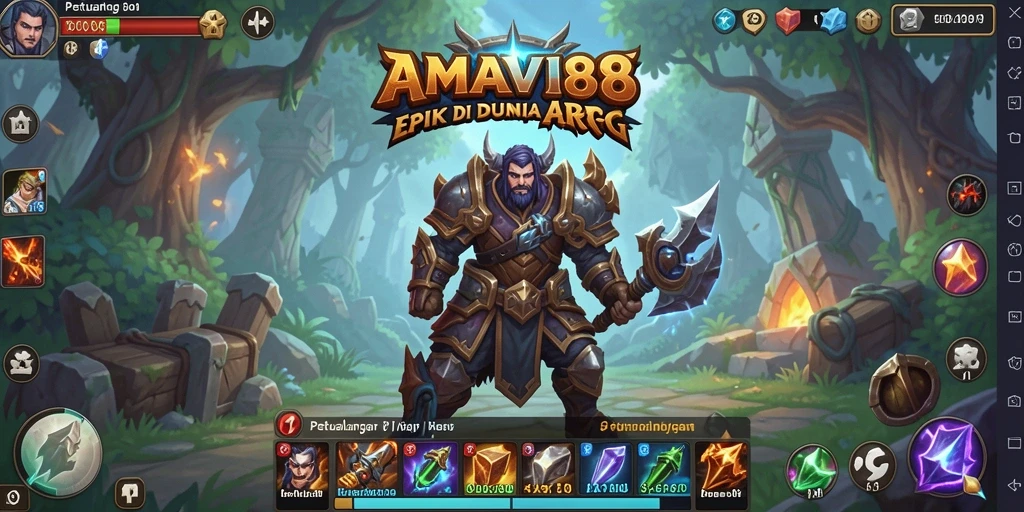 Tampilan menarik dari gameplay ARPG AMAVI88 yang mendebarkan.