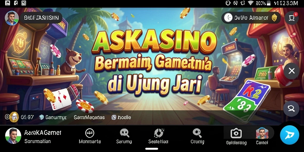 Screenshot yang menampilkan momen seru dalam gameplay ASKASINO.