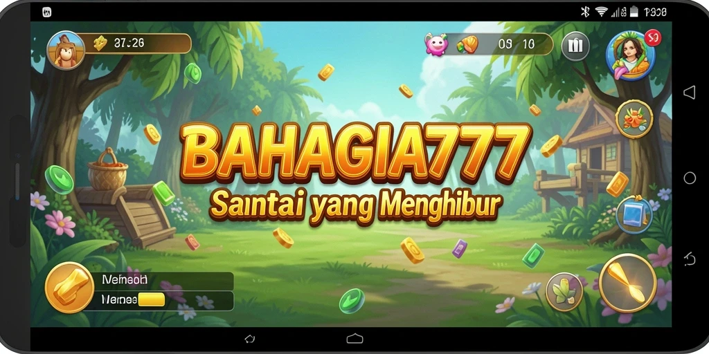 Tangkapan layar BAHAGIA777 menunjukkan keseruan gameplay yang sederhana dan menghibur.