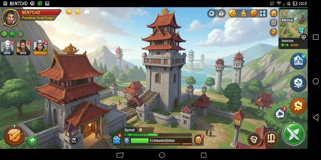 Tampilan gameplay mendebarkan dari BENTO4D, menghadapi serangan musuh.