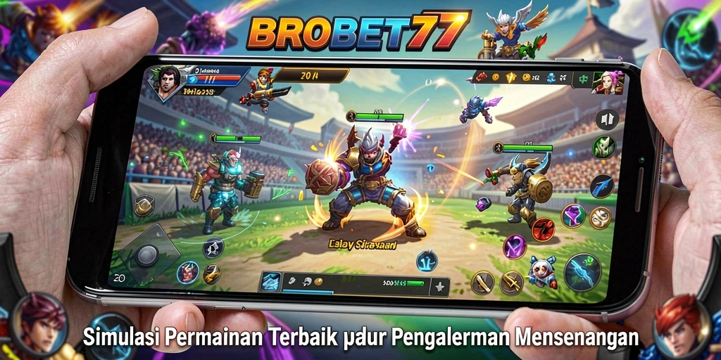 Tangkapan layar gameplay BROBET77 menunjukkan momen seru dari pengalaman simulasi.