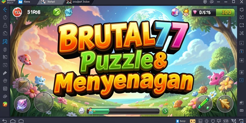 Tampilan gameplay <strong>BRUTAL77</strong> dengan tantangan seru yang mengasah otak.