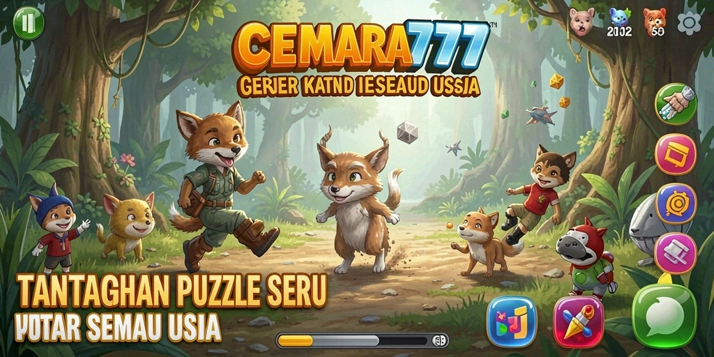 Tampilan gameplay menantang dari CEMARA777 dalam menyelesaikan puzzle.