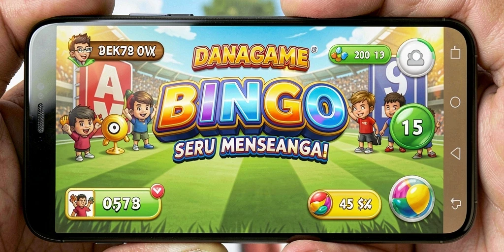 Screenshot gameplay DANAGAME yang menunjukkan aktivitas Bingo yang seru.