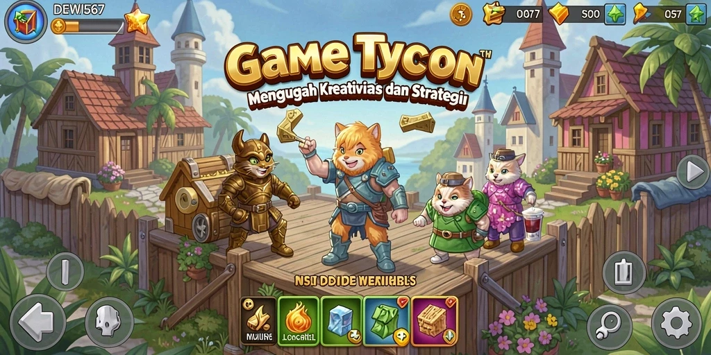 Tampilan menarik dari gameplay Tycoon di DEWI567.