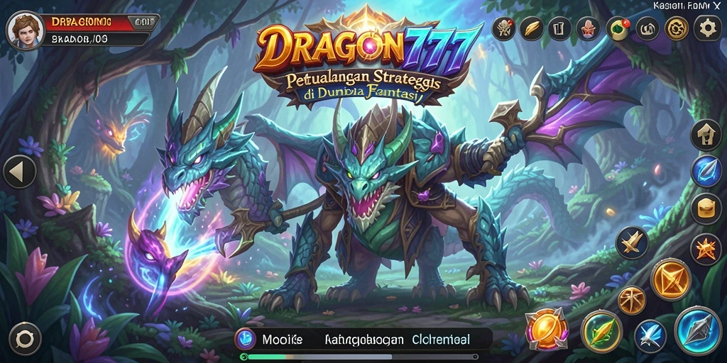 Screenshot DRAGON777 menampilkan aksi strategis penuh di medan perang.