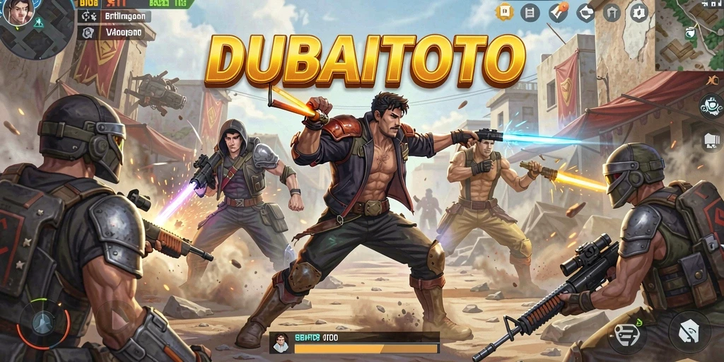Tampilan dinamis pertarungan dalam DUBAITOTO yang seru.