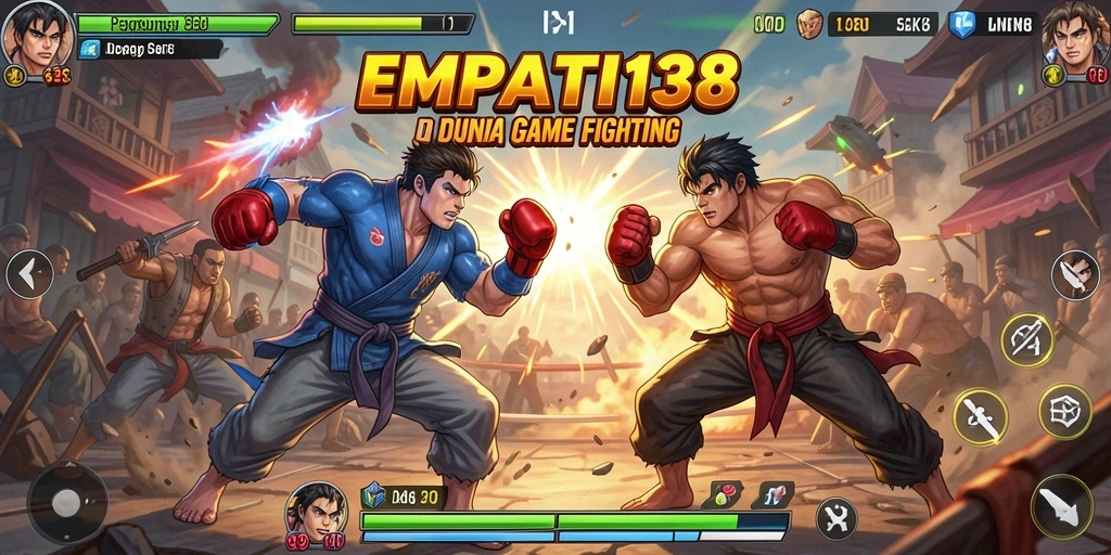 Tampilan aksi mendebarkan dalam gameplay Fighting EMPATI138.
