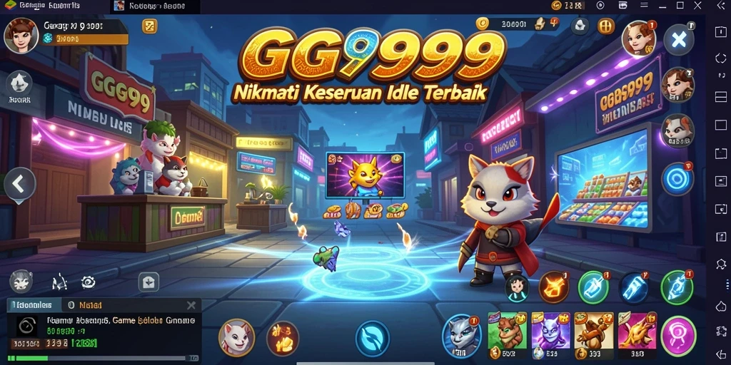 Screenshot utama GG999 menampilkan gameplay Idle yang seru dan menarik.