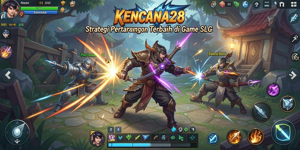 Gameplay seru dan menantang di KENCANA28 yang penuh strategi dan taktik.