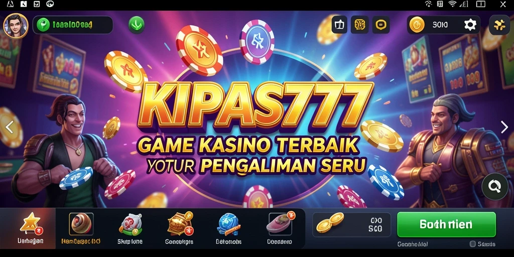 Tampilan gameplay menarik dari KIPAS777 dengan berbagai pilihan permainan kasino.