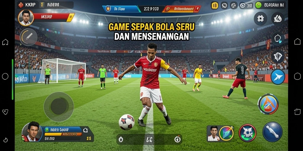 Tampilan gameplay seru dari KKRP dengan aksi pemain di lapangan.