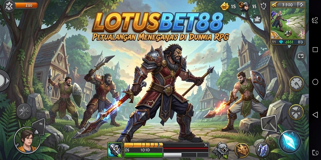 Tampilan gameplay menarik dari LOTUSBET88 yang menggabungkan strategi dan petualangan.