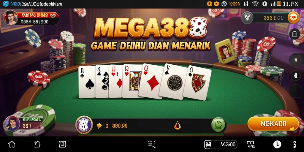 Screenshot gameplay menarik dari MEGA388 yang menunjukkan keseruan bermain Domino.