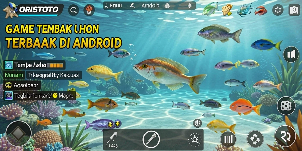 Gameplay seru ORISTOTO dengan menembak ikan beragam warna.
