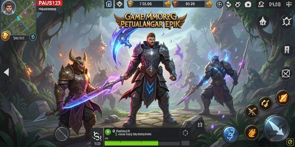 Tampilan gameplay menarik di dunia PAUS123 yang penuh petualangan.
