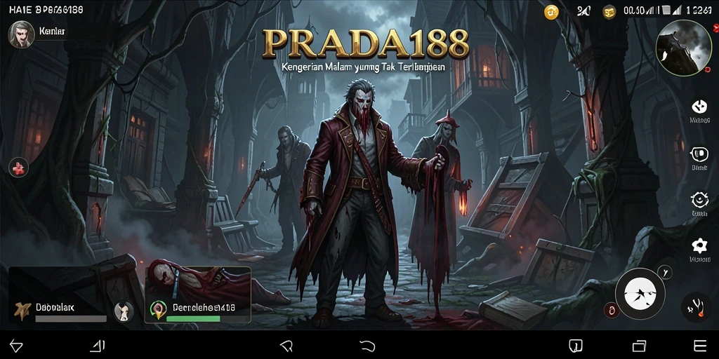 Screenshot menampilkan gameplay penuh ketegangan PRADA188.