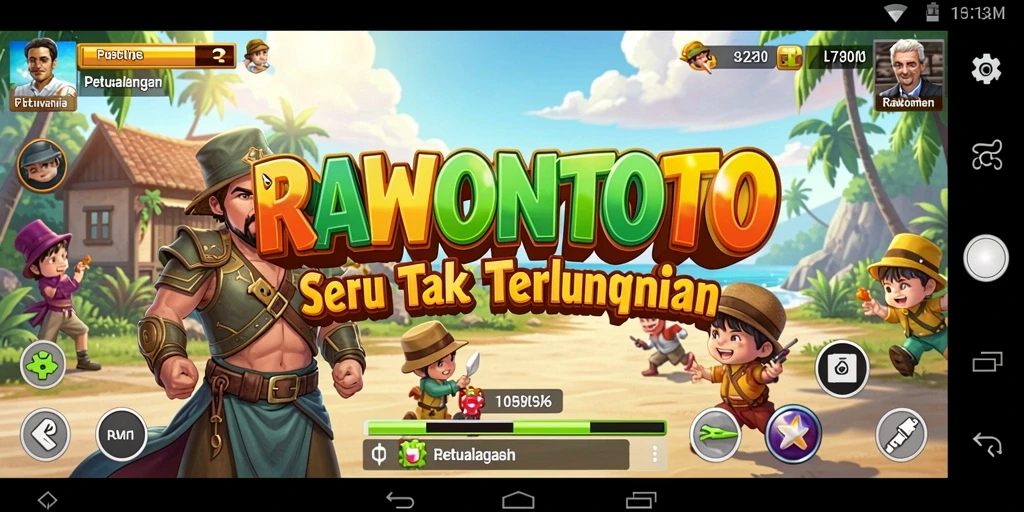 Tampilan gameplay petualangan yang penuh aksi dan eksplorasi.