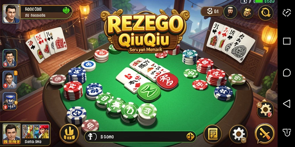 Screenshot dari gameplay QiuQiu yang menegangkan.