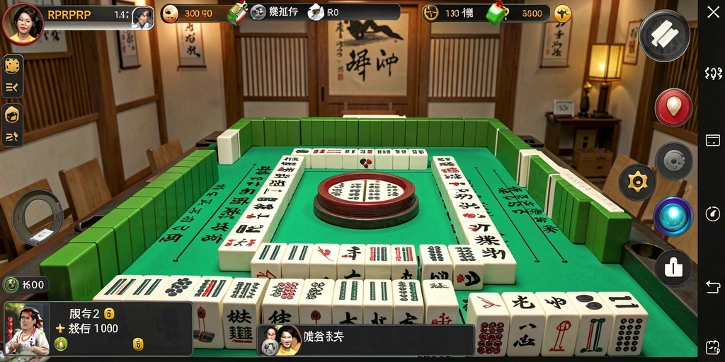 Tampilan gameplay Mahjong yang menarik dan penuh warna.