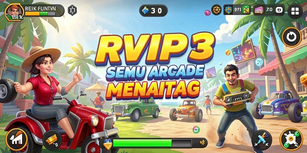Screenshot utama yang menampilkan pengalaman bermain Arcade yang seru.