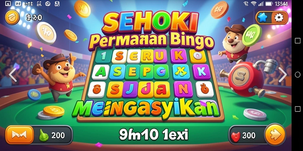 Tangkapan layar gameplay SEHOKI menampilkan kegembiraan Bingo yang menyenangkan.