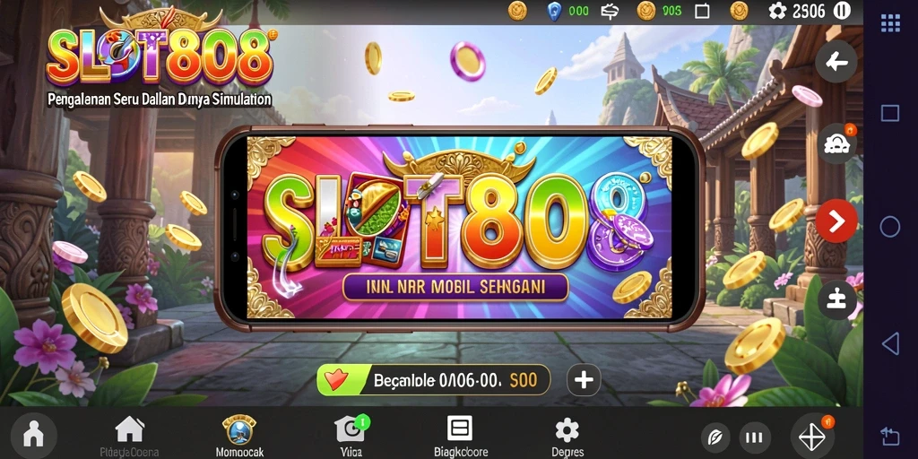 Tampilan gameplay SLOT8808 yang interaktif dan mendebarkan.