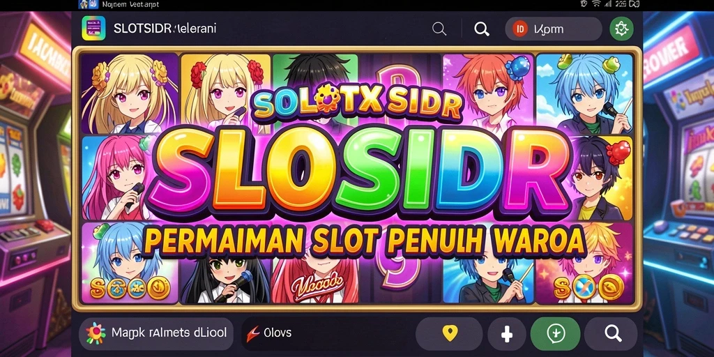 Tangkapan layar SLOTSIDR menampilkan karakter Anime beraksi di gulungan slot.