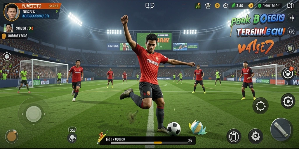 Screenshot gameplay YUMETOTO yang menunjukkan momen pertandingan seru.